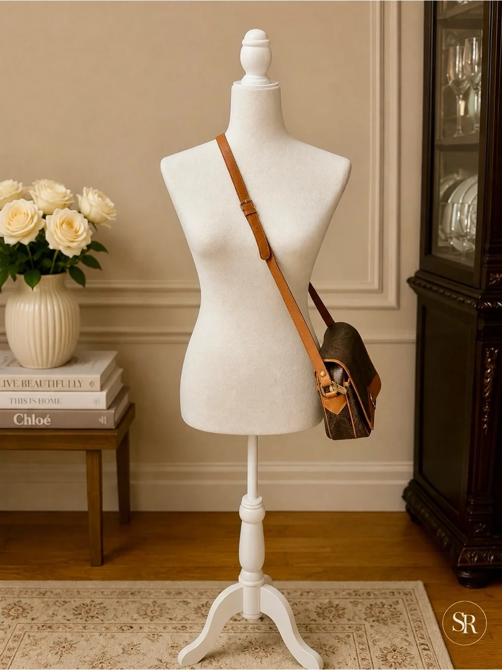 Sold VTG Pierre Balmain Paisley Canvas Leather Trim Crossbody Shoulder Bag